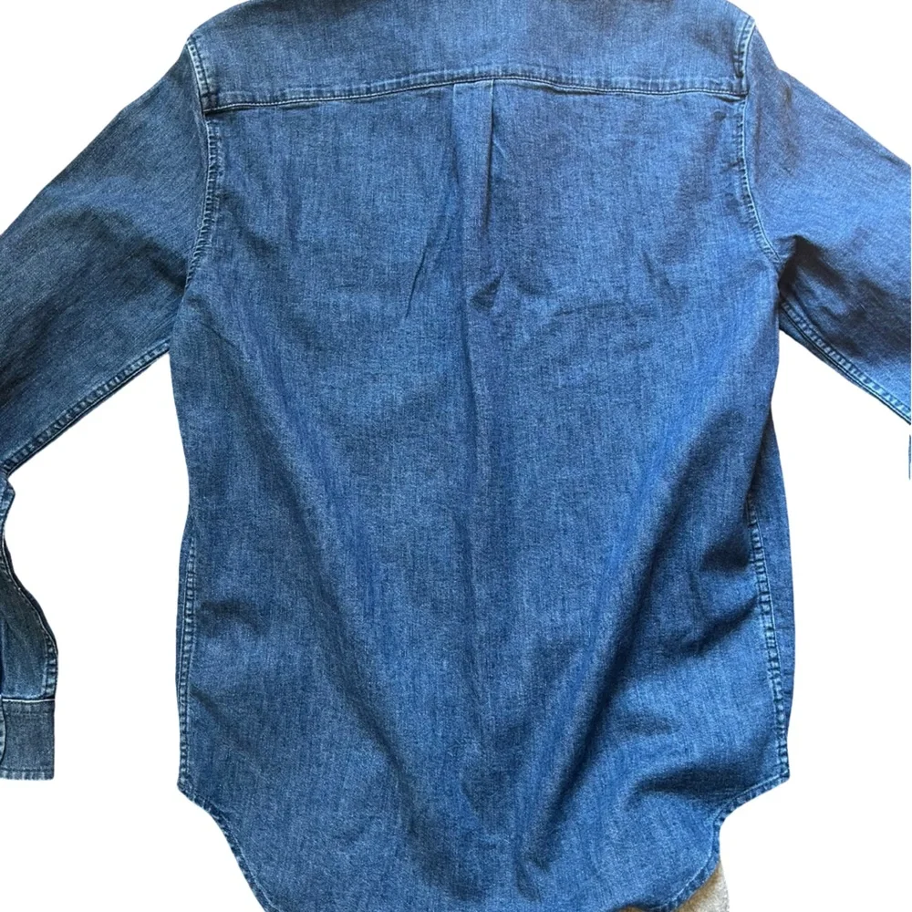 Gap Men’s Button down Denim Classic Shirt Size S - Picture 9 of 11